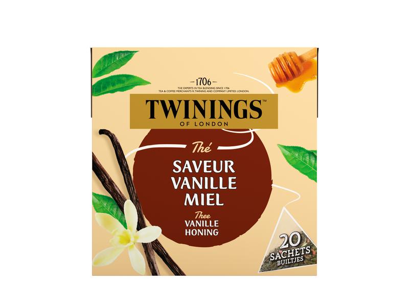 Twinings Zwarte thee vanille honing 20 stuks