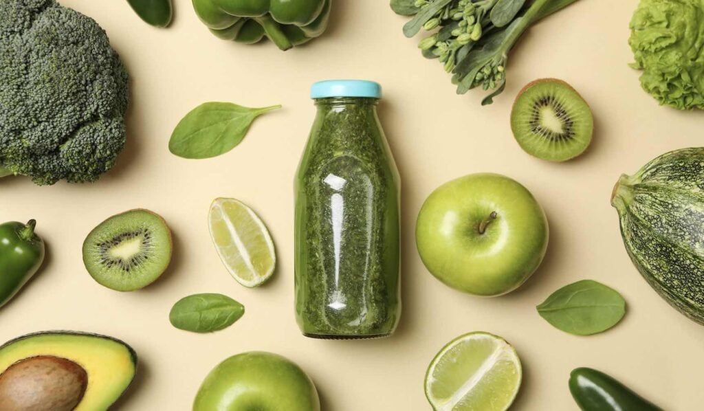superfoods green juice in fles