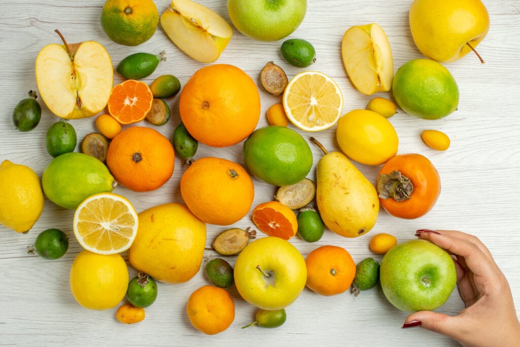 Fruit en groenten met veel vitamine C