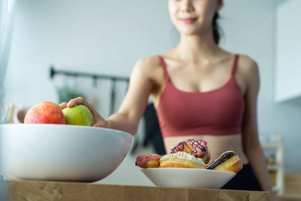 Vrouw zal niet aankomen door te weinig eten