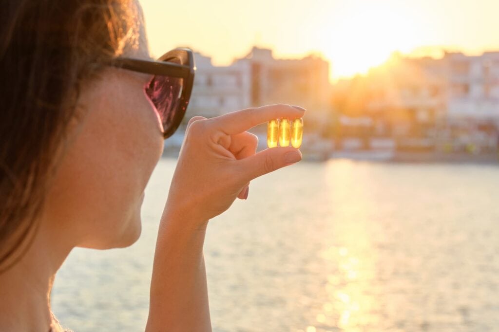 Vrouw heeft symptomen vitamine d tekort