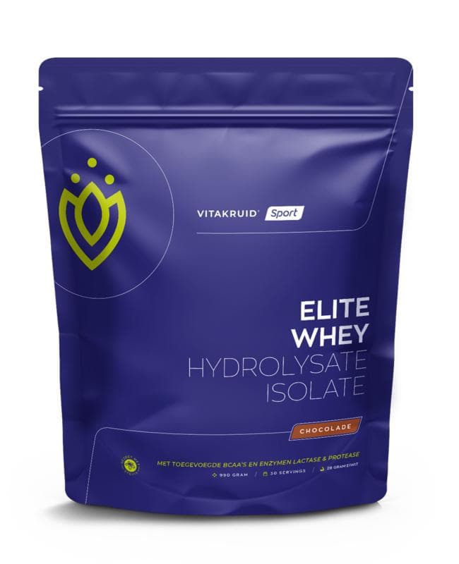 Elite whey 50% hydrolysate/50% isolate chocolade Vitakruid 990g