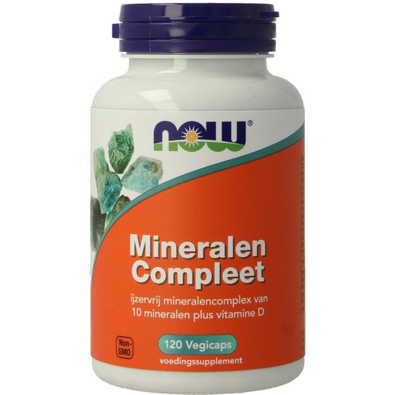 Mineralen compleet NOW 120vc