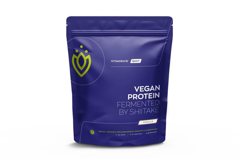 Vegan protein fermented by shiitake - vanille Vitakruid 921g