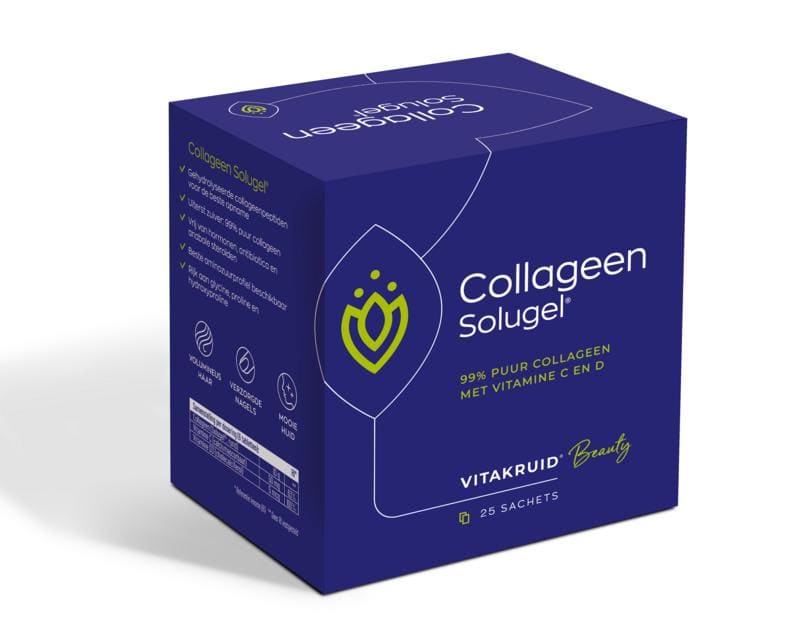 Collageen solugel vit C en D sachet 10 gram Vitakruid 25sach