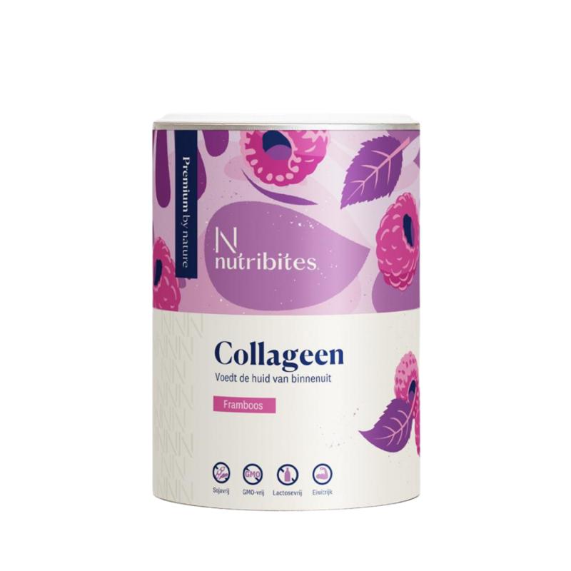 Collageen framboos Nutribites 360g