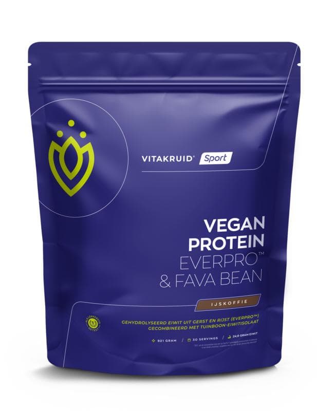 Vegan protein ever pro ijskoffie Vitakruid 921g